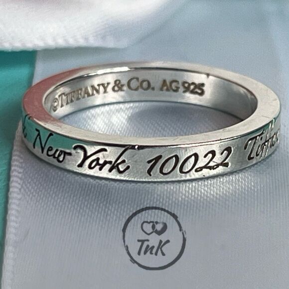 Rare & Retired - Tiffany & Co Notes Fifth Ave Ring - Size 5 - Picture 2 of 16